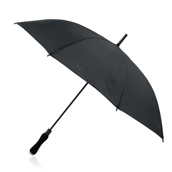 Automatyczny parasol P-190T z uchwytem EVA / Stoprai z własnym nadrukiem, kolor Czarny