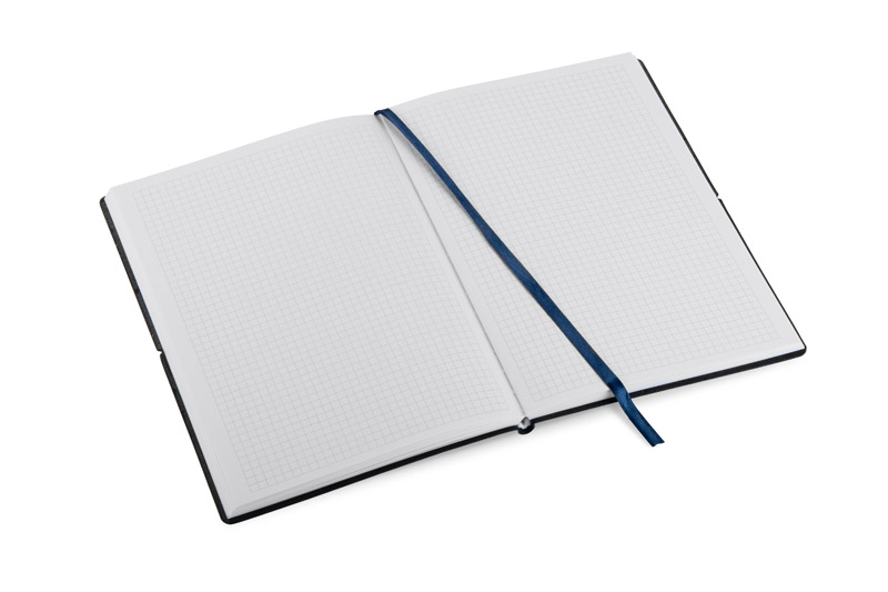 Notes BUMI A5 z własnym nadrukiem, kolor granatowy