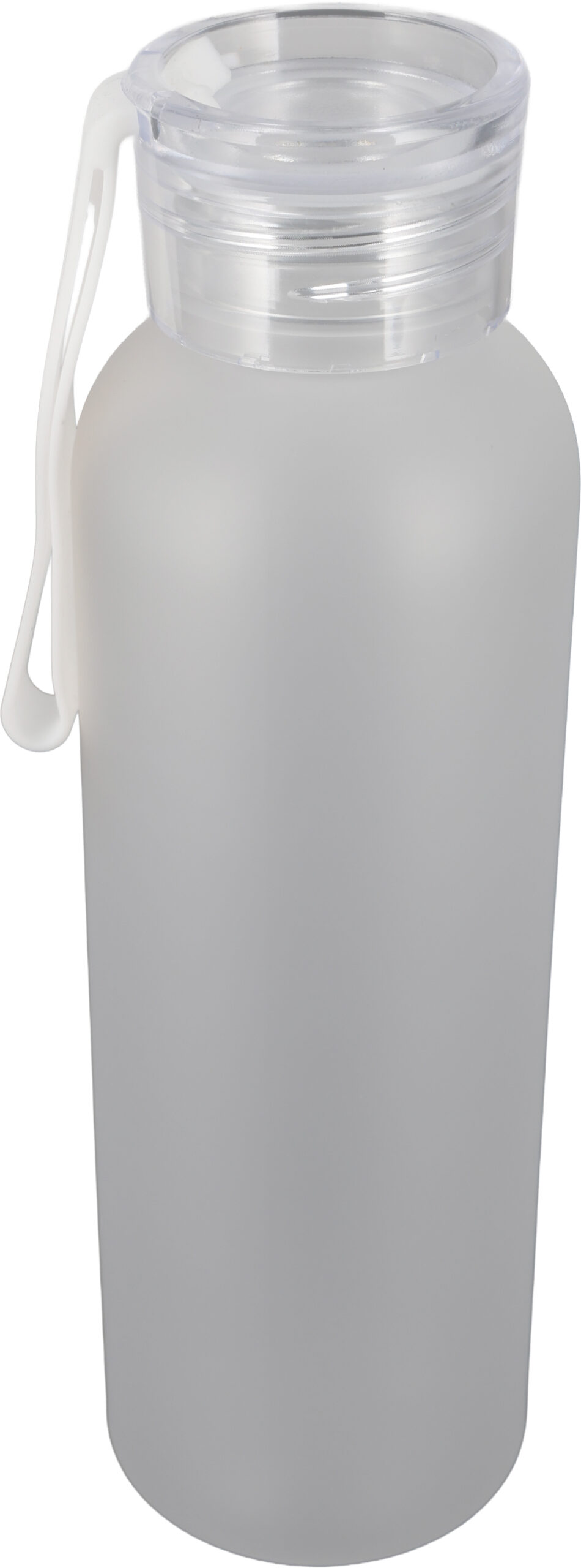 Butelka PET soft touch READING 550 ml - z logo z własnym nadrukiem, kolor przeźroczysty