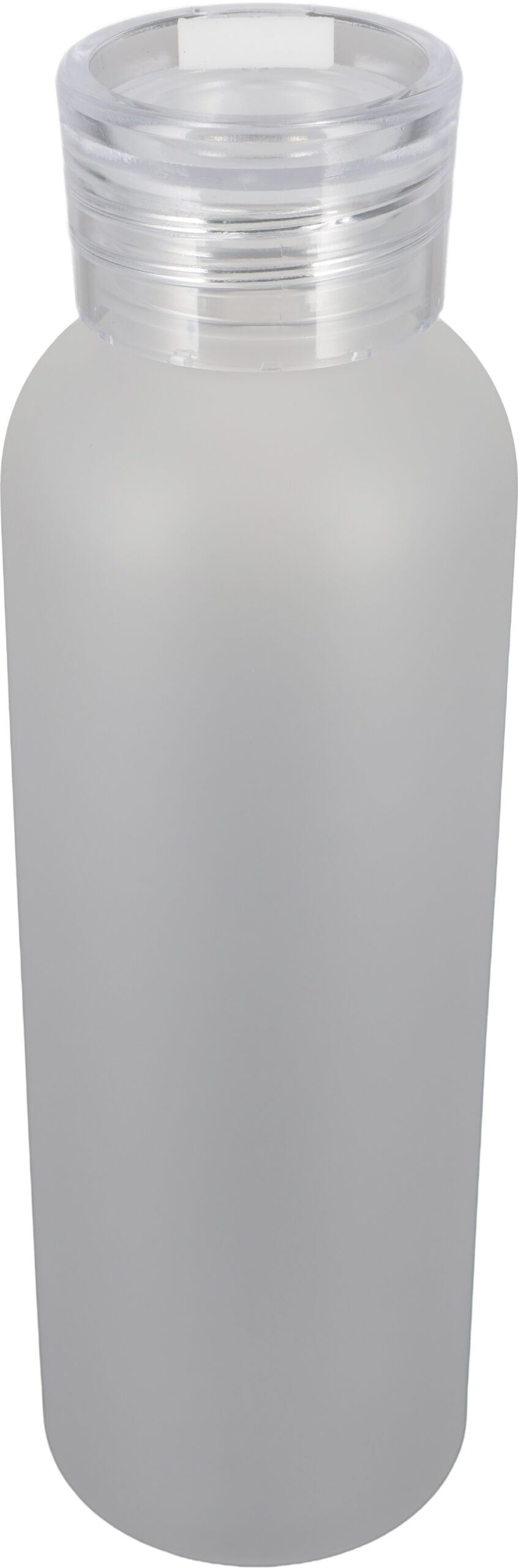 Butelka PET soft touch READING 550 ml - z logo z własnym nadrukiem, kolor przeźroczysty
