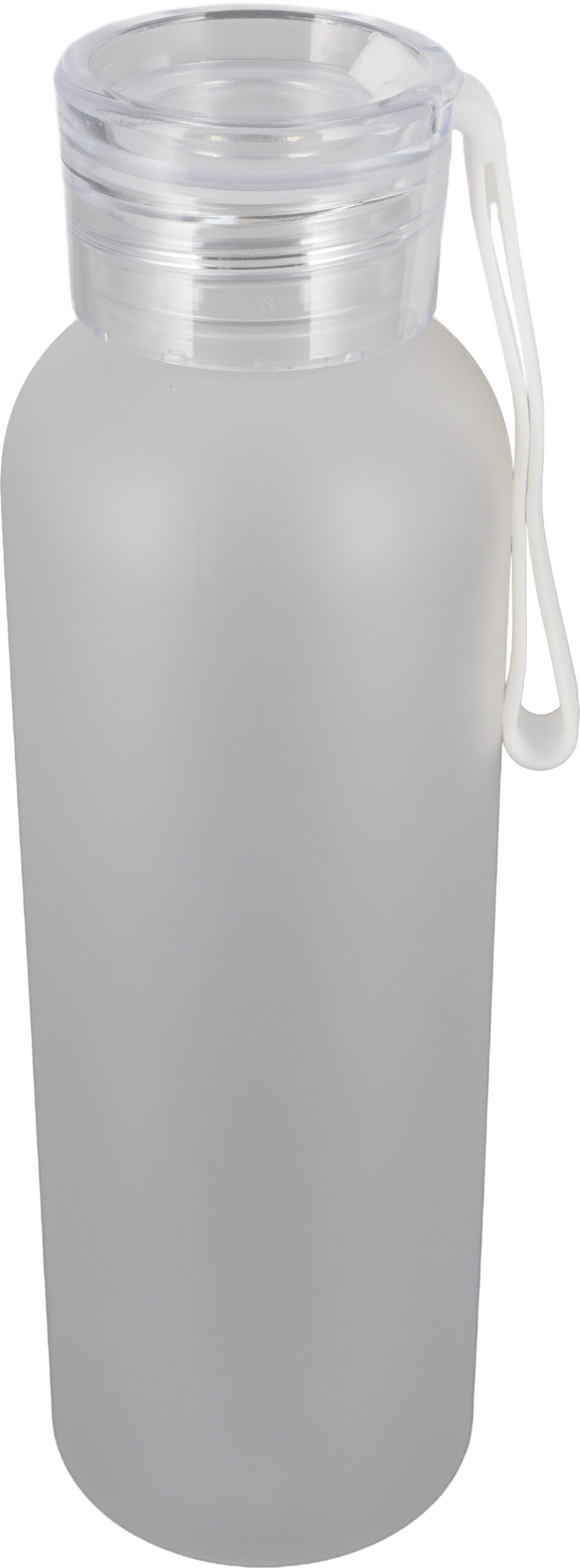 Butelka PET soft touch READING 550 ml - z logo z własnym nadrukiem, kolor przeźroczysty