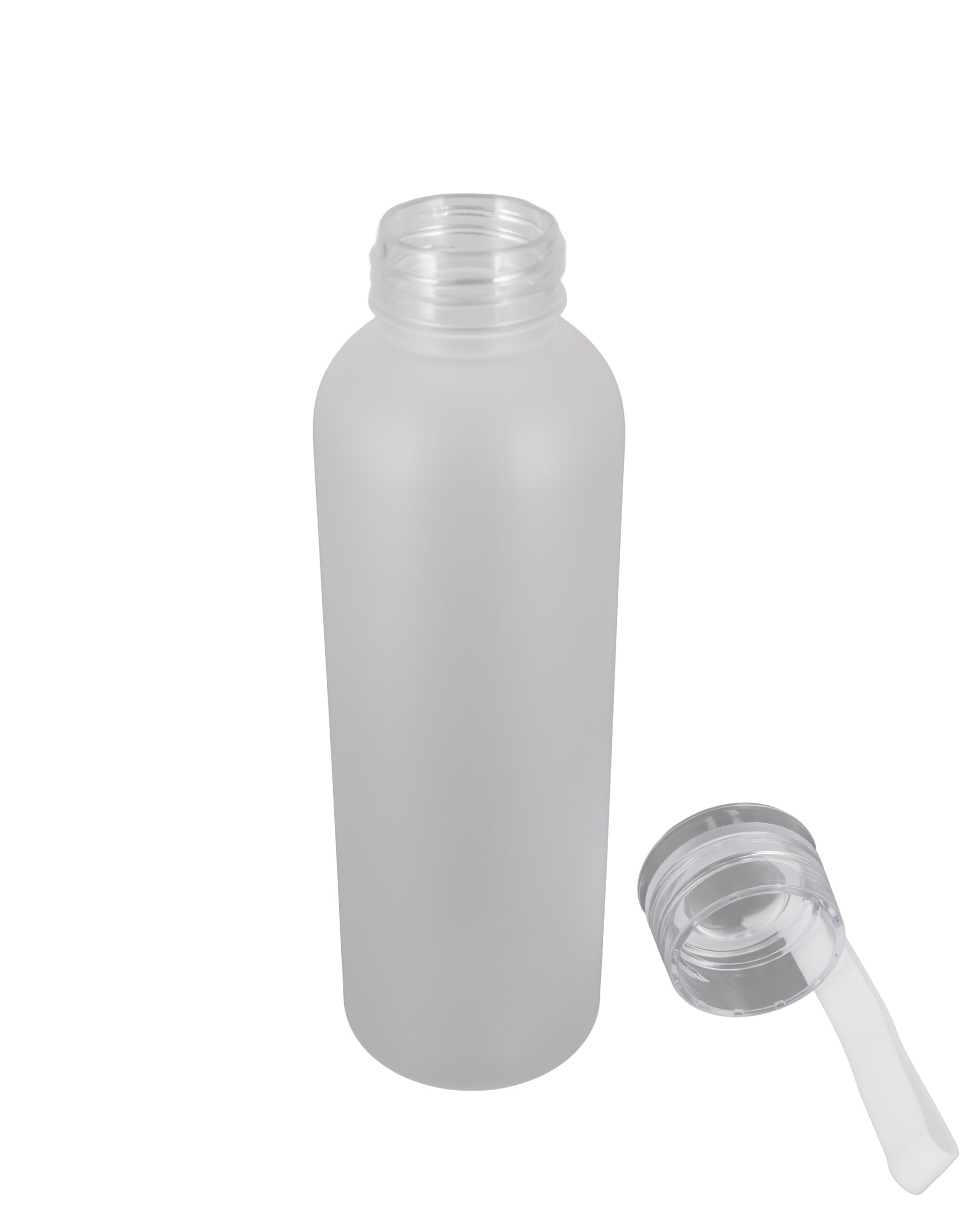 Butelka PET soft touch READING 550 ml - z logo z własnym nadrukiem, kolor przeźroczysty