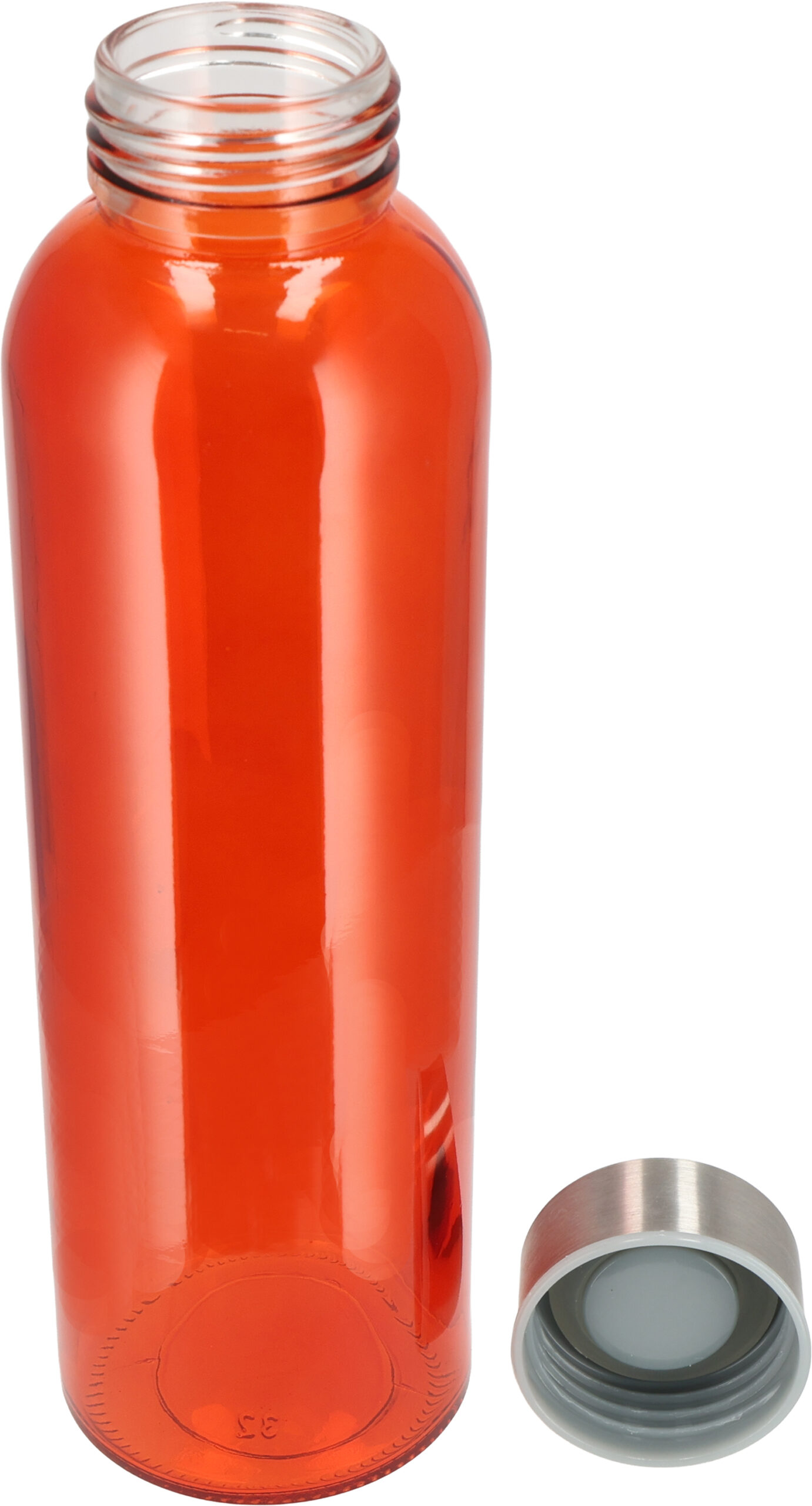 Butelka szklana INDIANAPOLIS 500 ml - z logo z własnym nadrukiem, kolor pomarańczowy