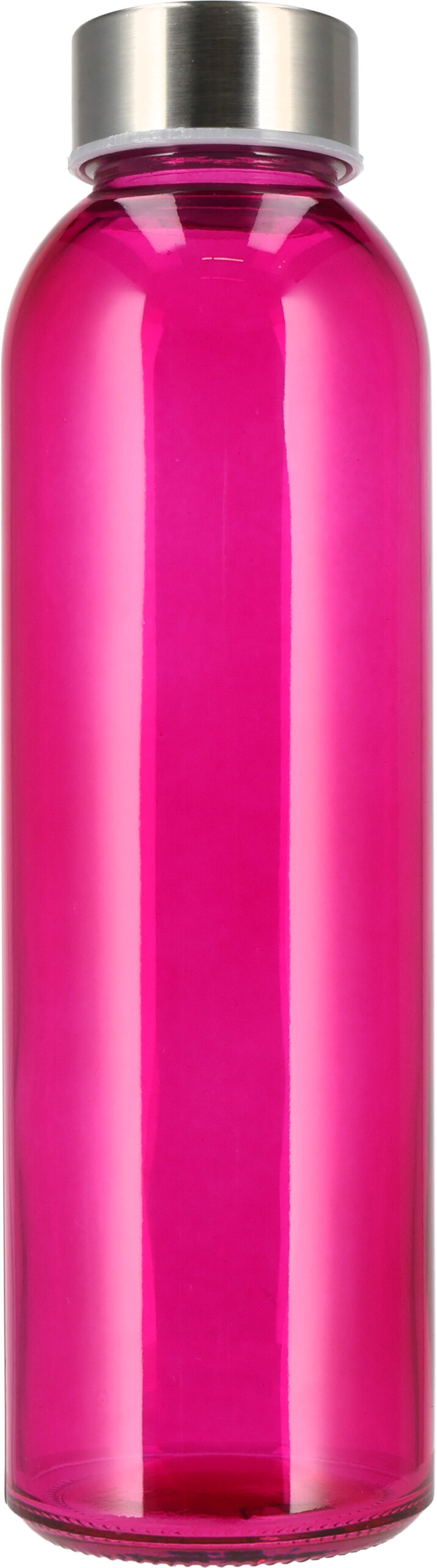 różowy Butelka szklana INDIANAPOLIS 500 ml – z logo