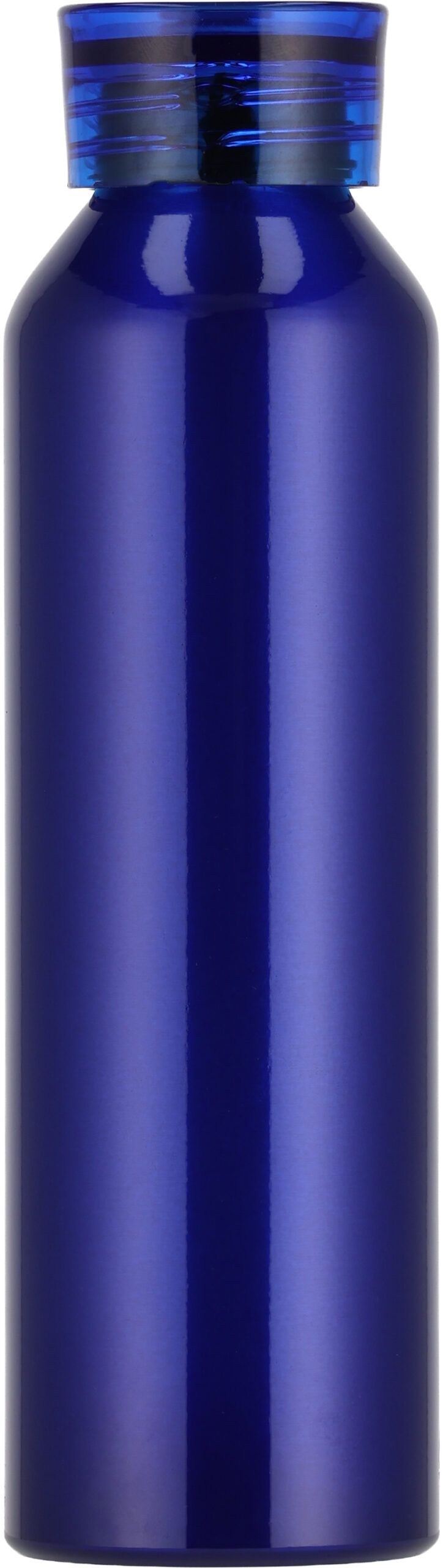 Butelka z aluminium z recyklingu CORK 600 ml - z logo z własnym nadrukiem, kolor niebieski
