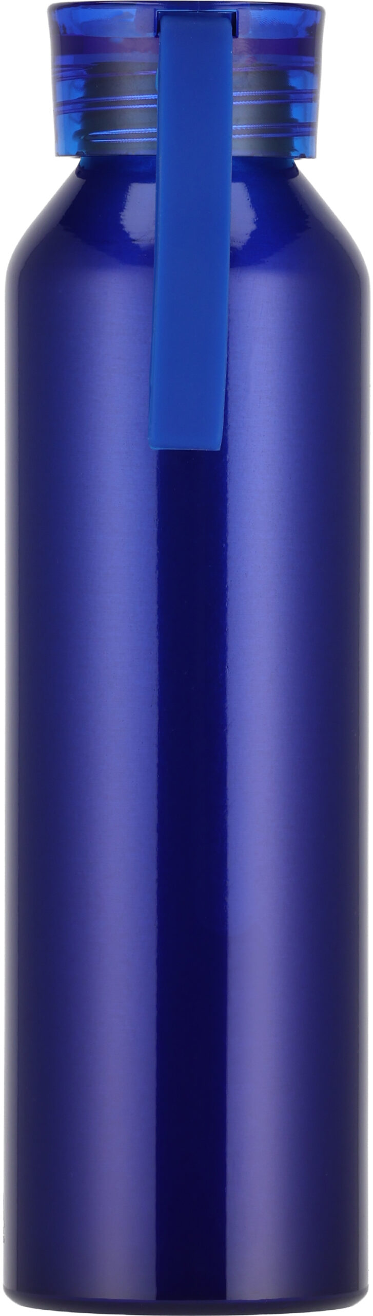 Butelka z aluminium z recyklingu CORK 600 ml - z logo z własnym nadrukiem, kolor niebieski