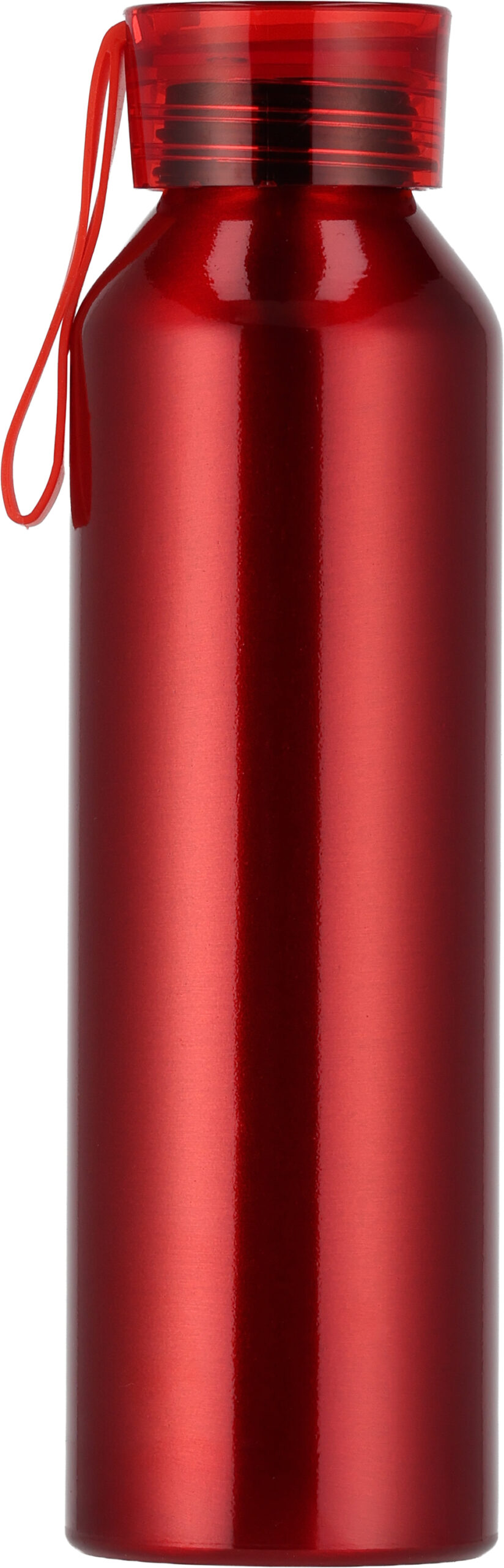 czerwony Butelka z aluminium z recyklingu CORK 600 ml – z logo
