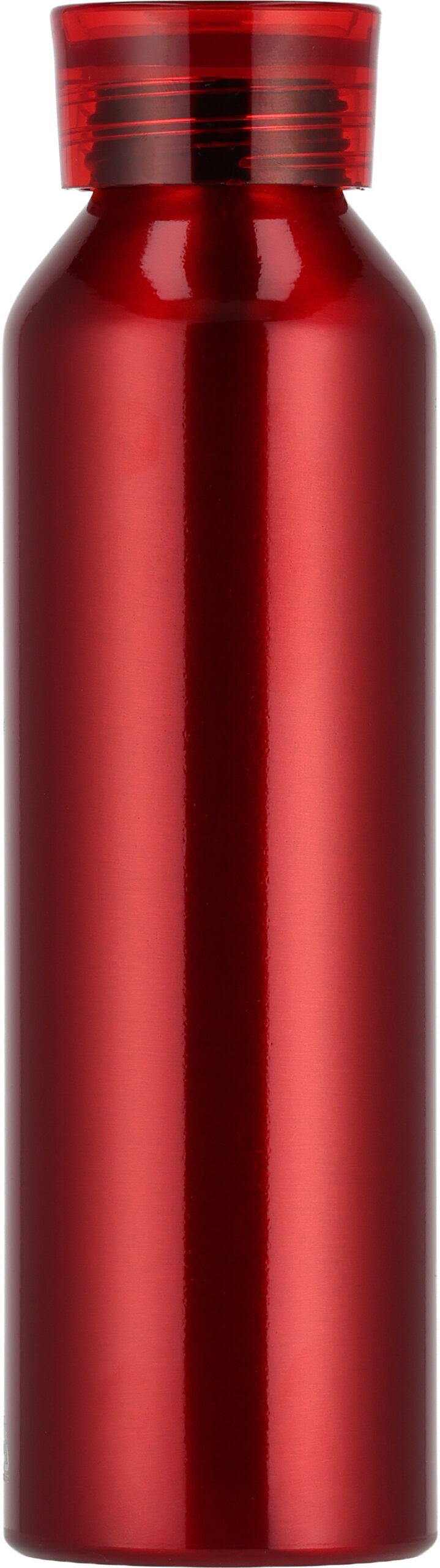 Butelka z aluminium z recyklingu CORK 600 ml - z logo z własnym nadrukiem, kolor czerwony