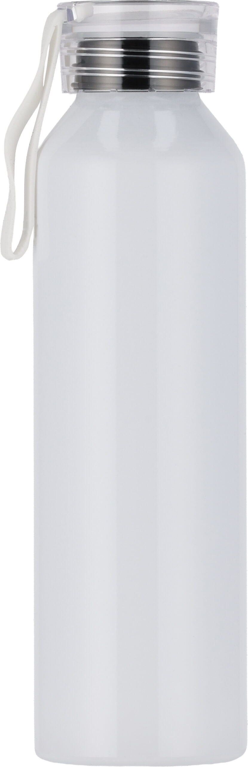 biały Butelka z aluminium z recyklingu CORK 600 ml – z logo