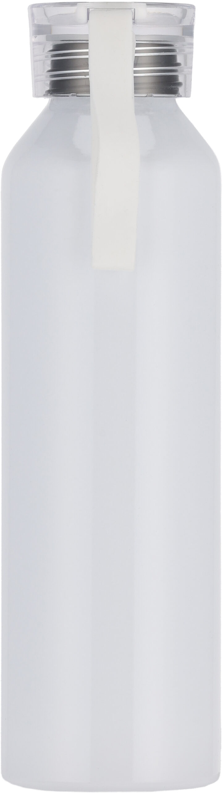 Butelka z aluminium z recyklingu CORK 600 ml - z logo z własnym nadrukiem, kolor biały