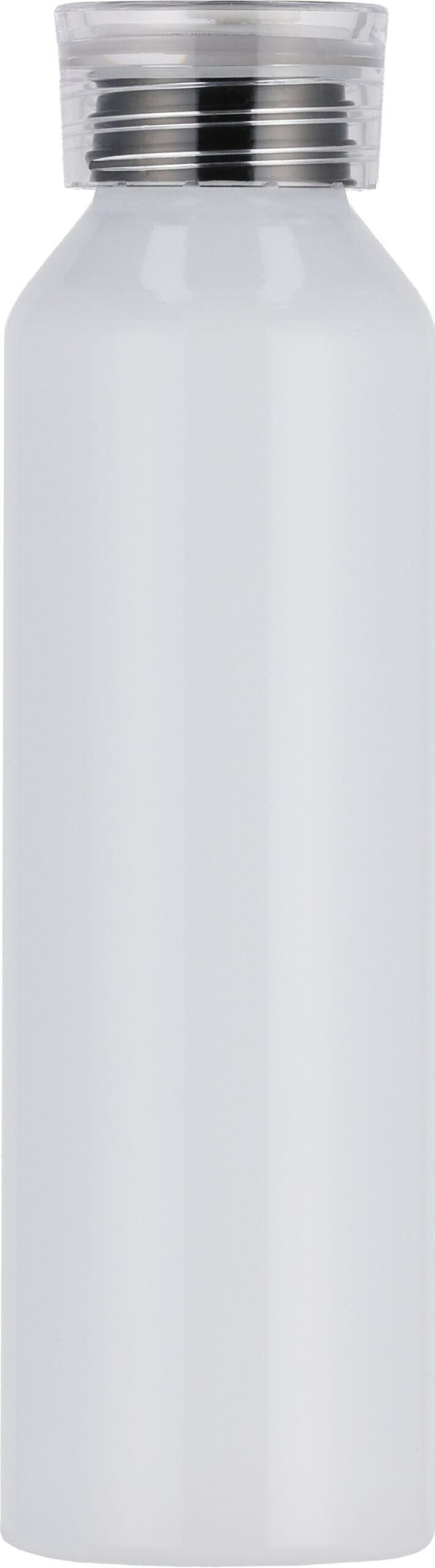Butelka z aluminium z recyklingu CORK 600 ml - z logo z własnym nadrukiem, kolor biały