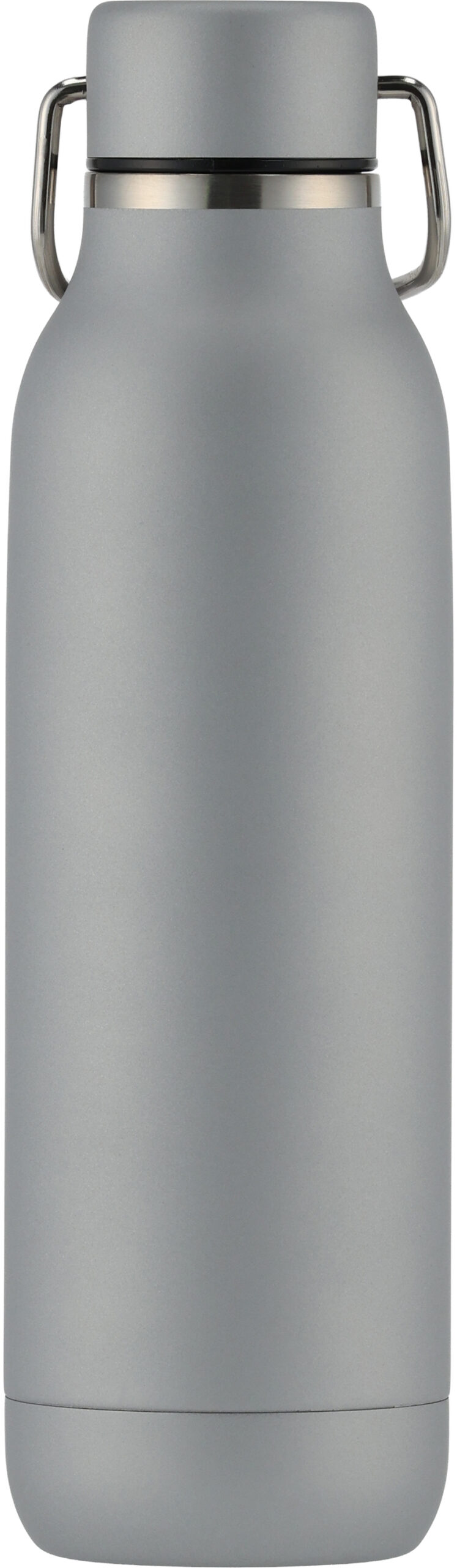 Butelka stalowa BORGHOLM 600 ml - z logo z własnym nadrukiem, kolor szary