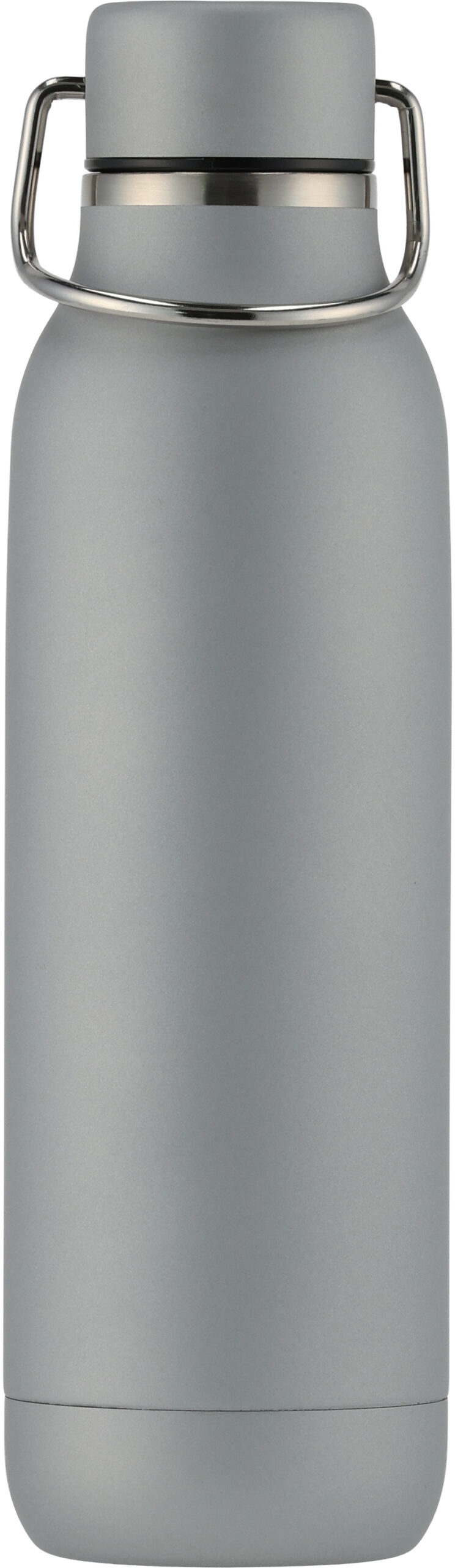 Butelka stalowa BORGHOLM 600 ml - z logo z własnym nadrukiem, kolor szary