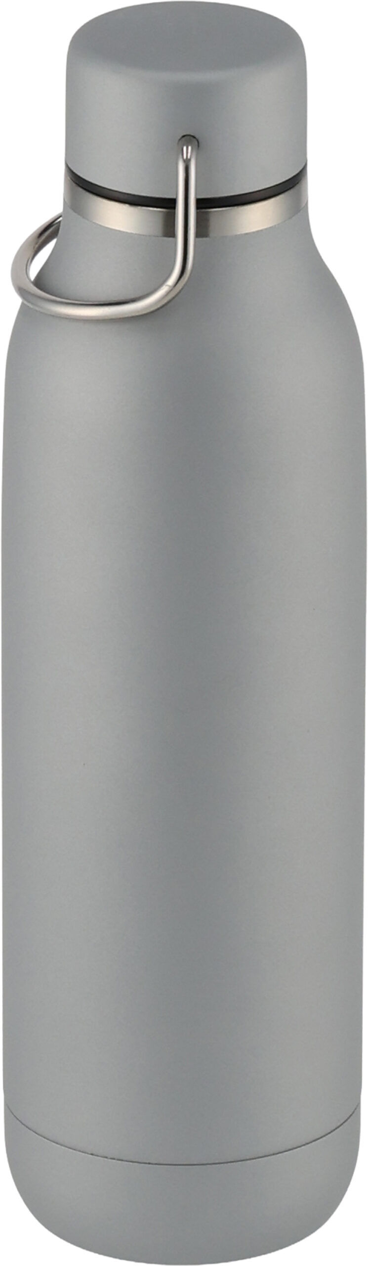 Butelka stalowa BORGHOLM 600 ml - z logo z własnym nadrukiem, kolor szary