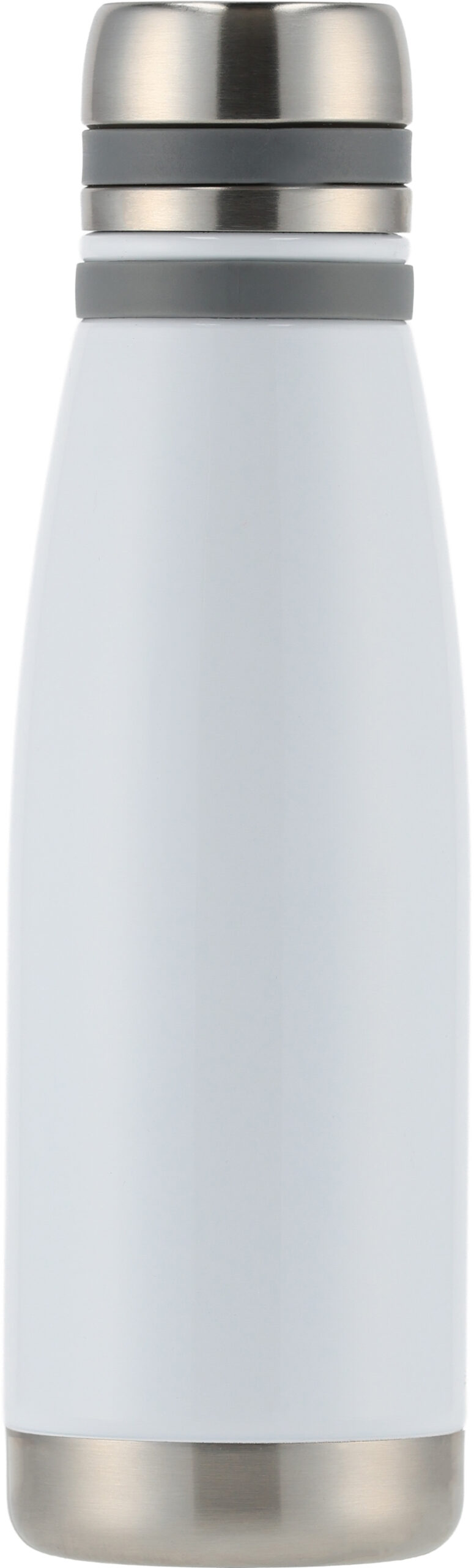 Butelka termiczna stalowa Pierre Cardin 650 ml - z logo z własnym nadrukiem, kolor biały