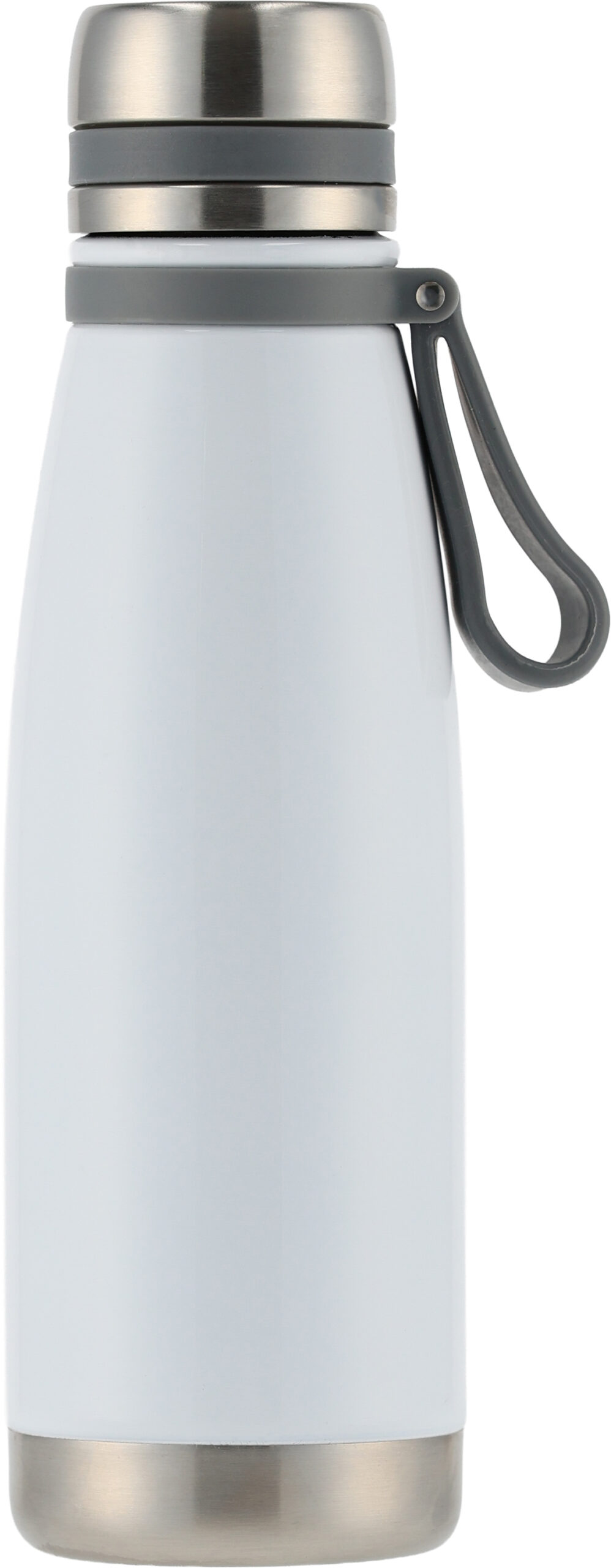 Butelka termiczna stalowa Pierre Cardin 650 ml - z logo z własnym nadrukiem, kolor biały