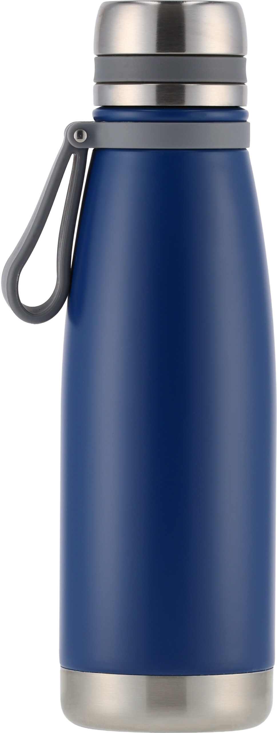 Butelka termiczna stalowa Pierre Cardin 650 ml - z logo z własnym nadrukiem, kolor niebieski