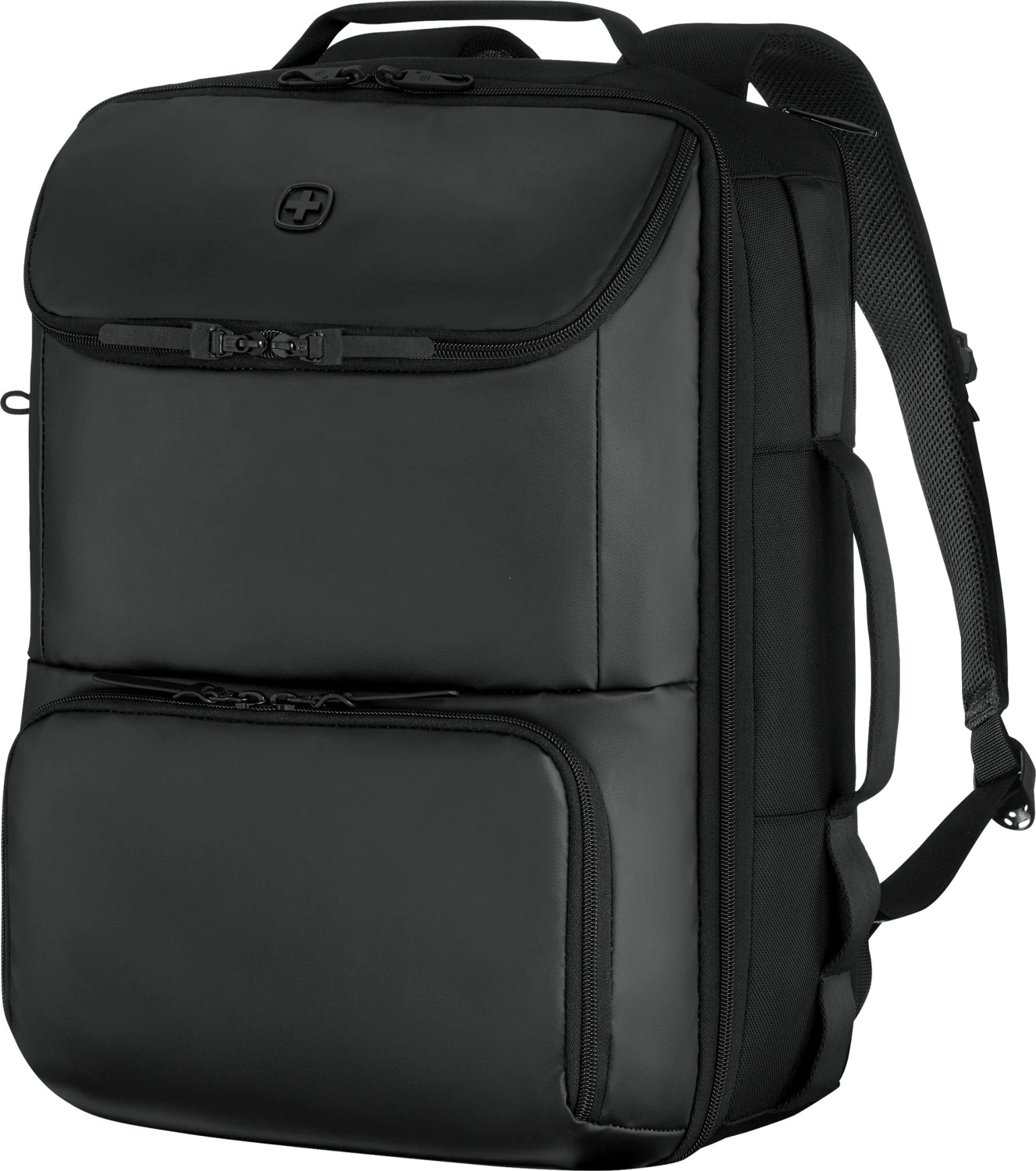 Plecak na laptopa UrbanOne 15,6'' Wenger - z logo z własnym nadrukiem, kolor czarny