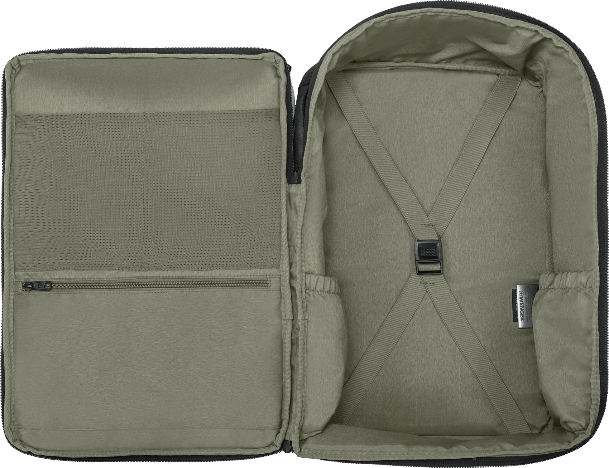 Plecak na laptopa UrbanOne 15,6'' Wenger - z logo z własnym nadrukiem, kolor czarny