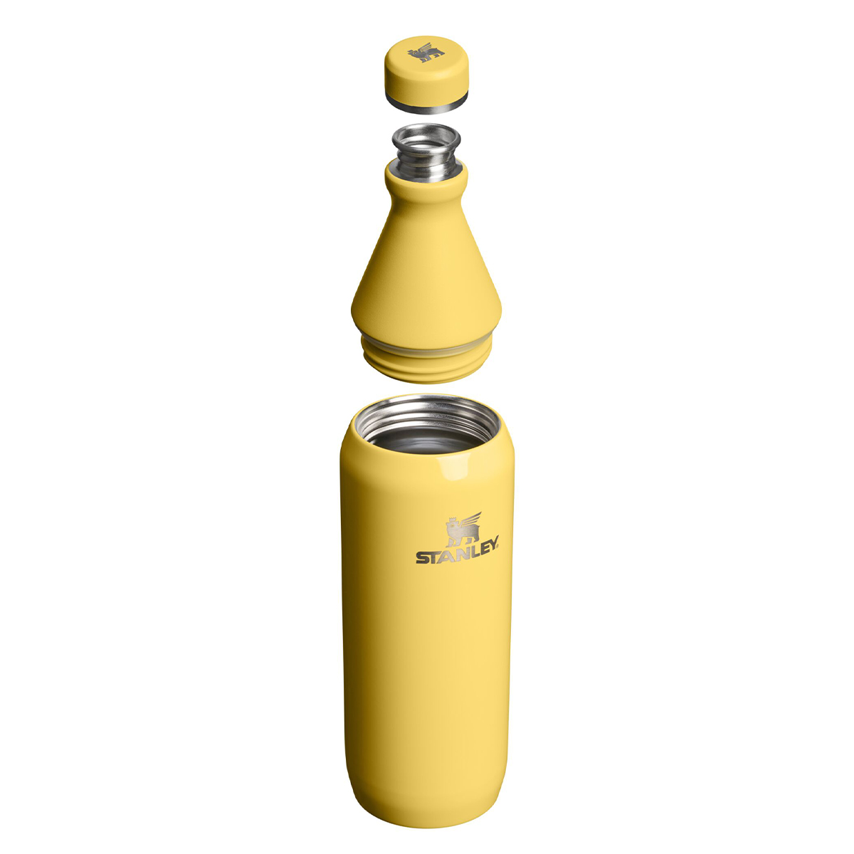 Stanley butelka All Day Slim 0.6 L z własnym nadrukiem, kolor Daffodil Gloss