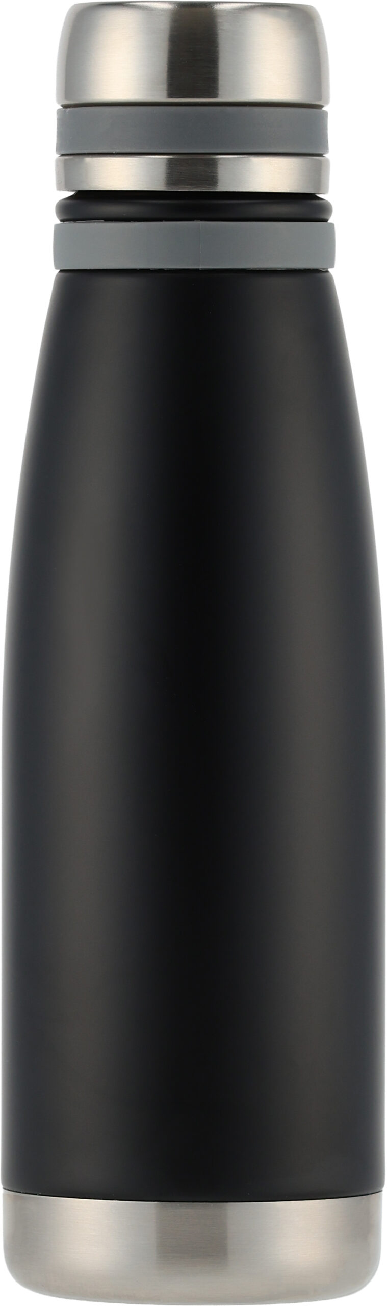 Butelka termiczna stalowa Pierre Cardin 650 ml - z logo z własnym nadrukiem, kolor czarny