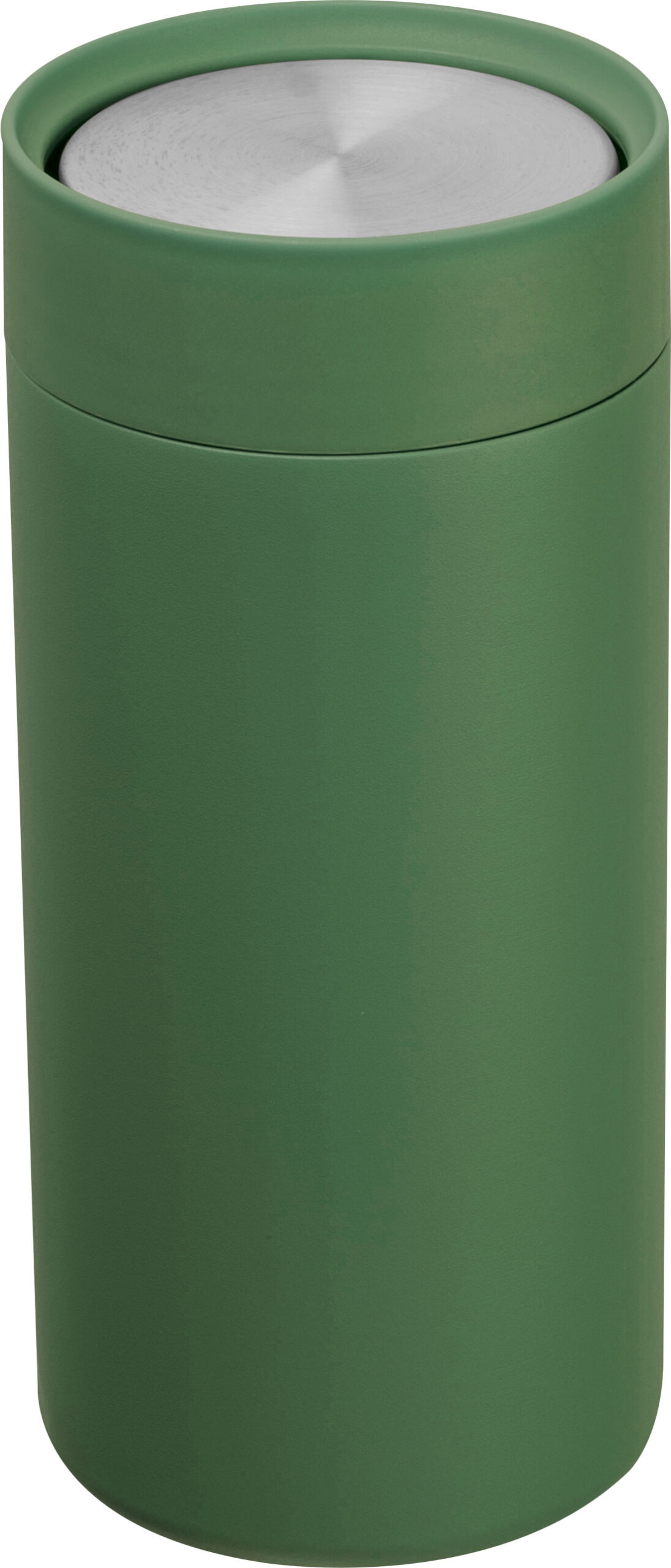 Kubek termiczny stalowy z recyklingu LE PORT MoLu 360 ml - z logo z własnym nadrukiem, kolor oliwkowy