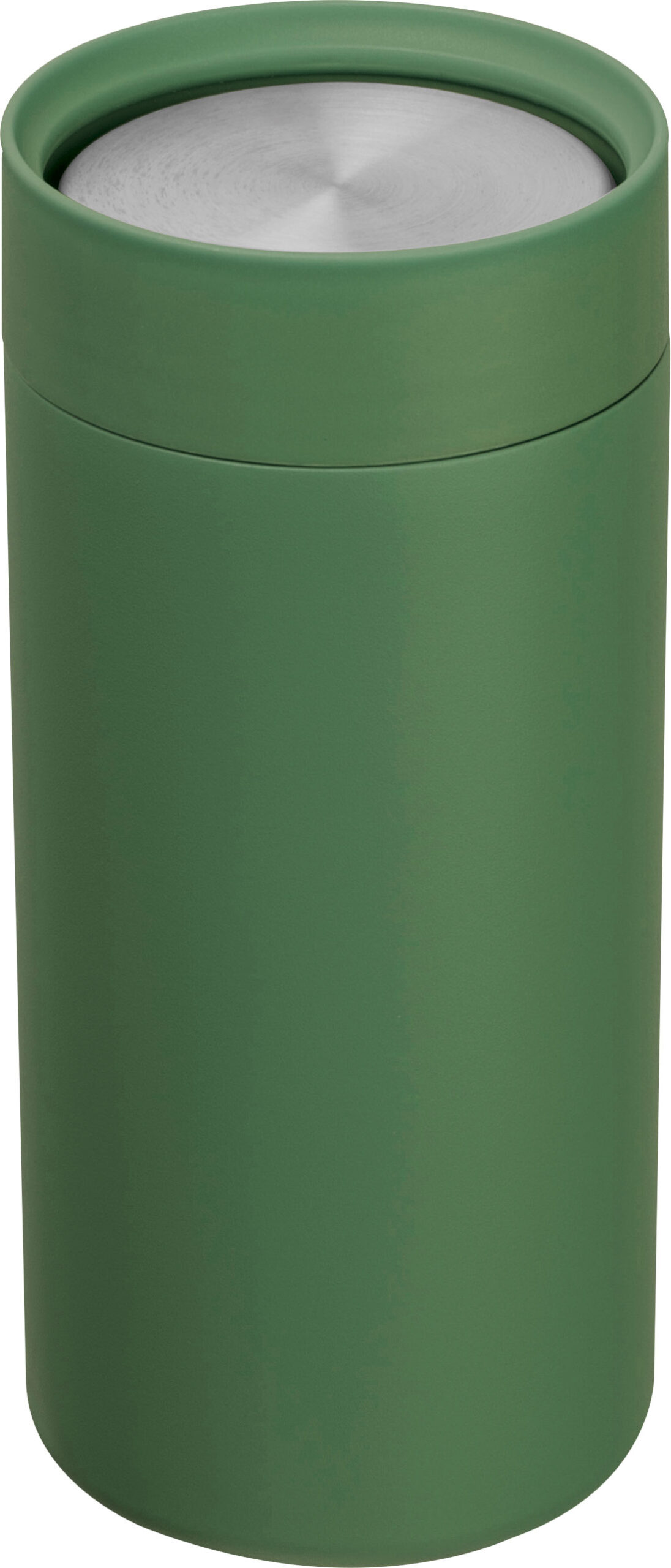 Kubek termiczny stalowy z recyklingu LE PORT MoLu 360 ml - z logo z własnym nadrukiem, kolor oliwkowy