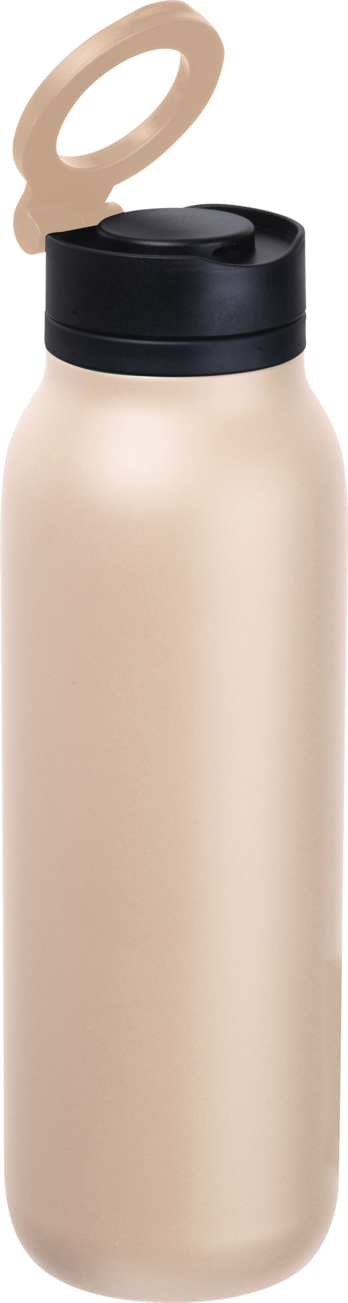 Butelka stalowa 900 ml POMPANO BEACH MoLu - z logo z własnym nadrukiem, kolor beżowy