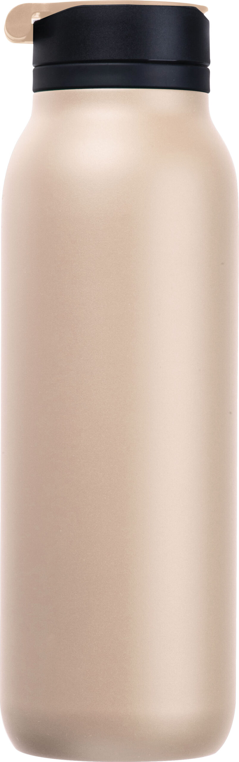 Butelka stalowa 900 ml POMPANO BEACH MoLu - z logo z własnym nadrukiem, kolor beżowy