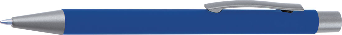 niebieski Długopis aluminiowy soft-touch ROCKFORD – z logo