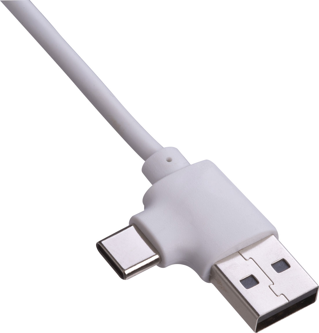Kabel do ładowania ASHFORD - z logo z własnym nadrukiem, kolor biały