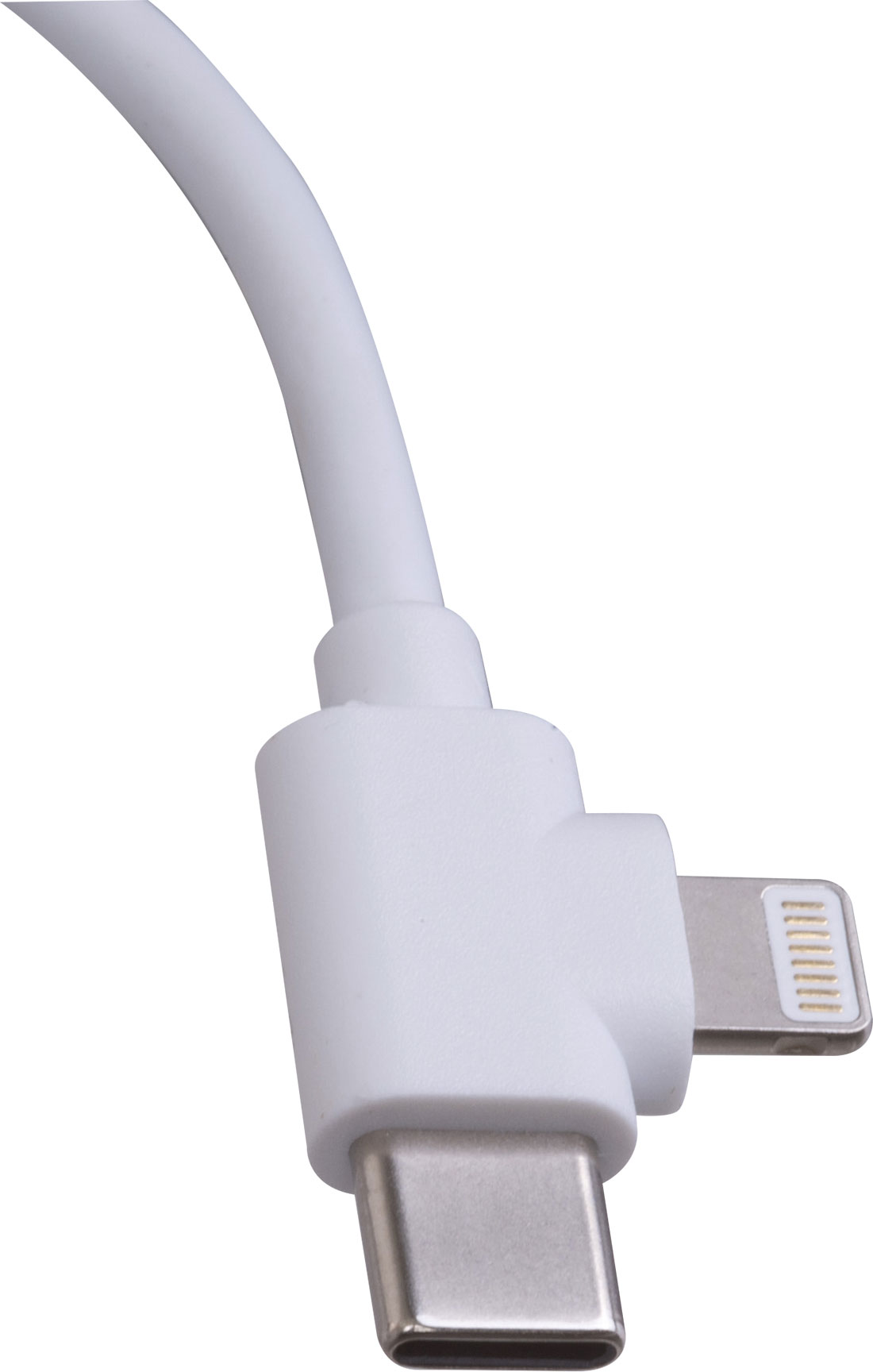 Kabel do ładowania ASHFORD - z logo z własnym nadrukiem, kolor biały