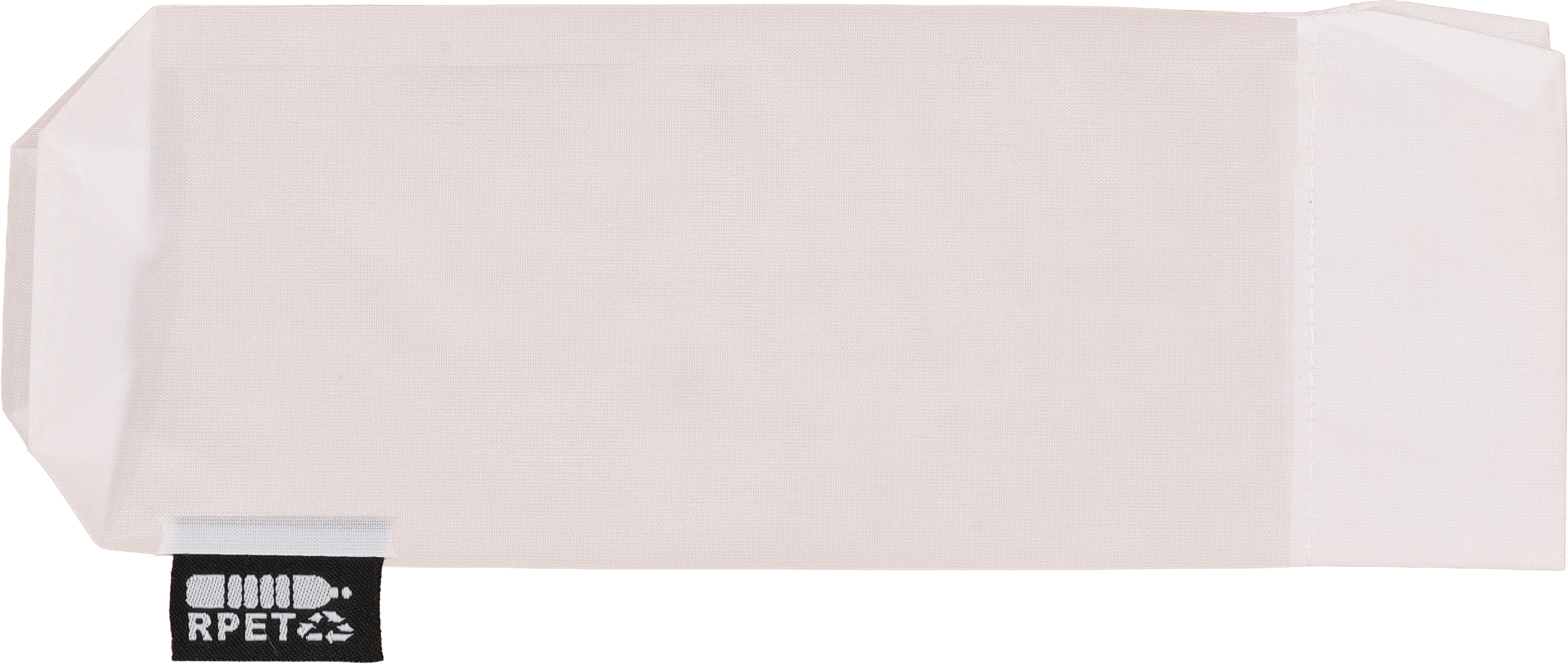 Parasol manualny rPET Ø98 cm NORTHAMPTON - z logo z własnym nadrukiem, kolor biały