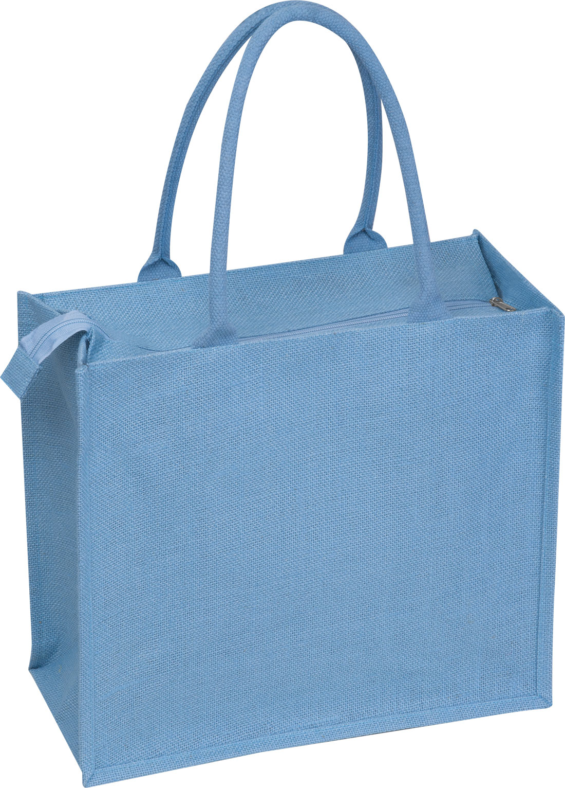 jasnoniebieski Torba jutowa WESTMINSTER – z logo