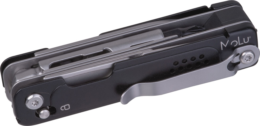 Narzędzie wielofunkcyjne SAN FERNANDO MoLu - z logo z własnym nadrukiem, kolor czarny