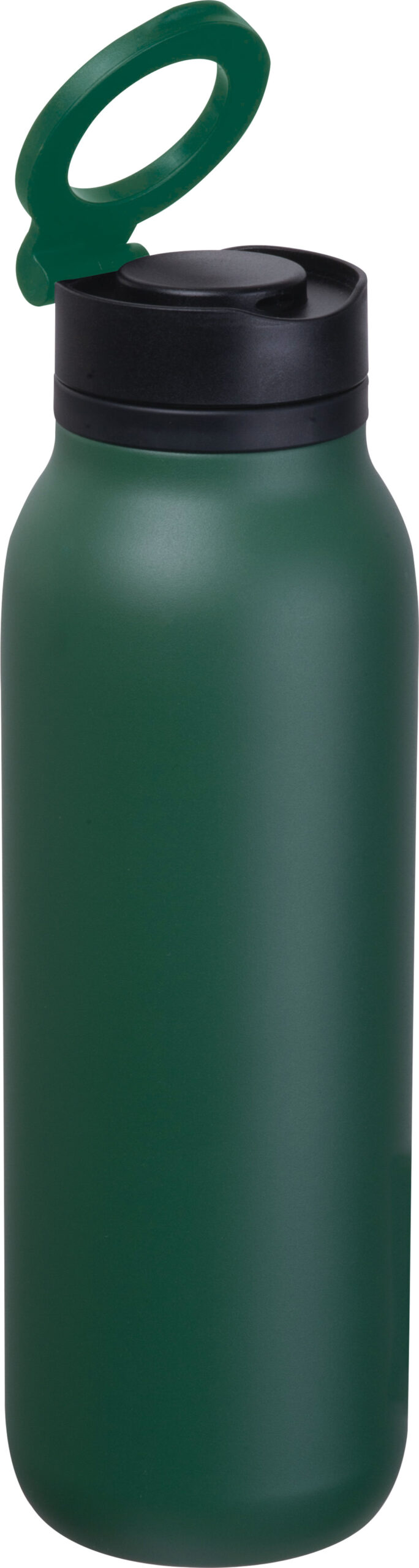 Butelka stalowa 900 ml POMPANO BEACH MoLu - z logo z własnym nadrukiem, kolor zielony