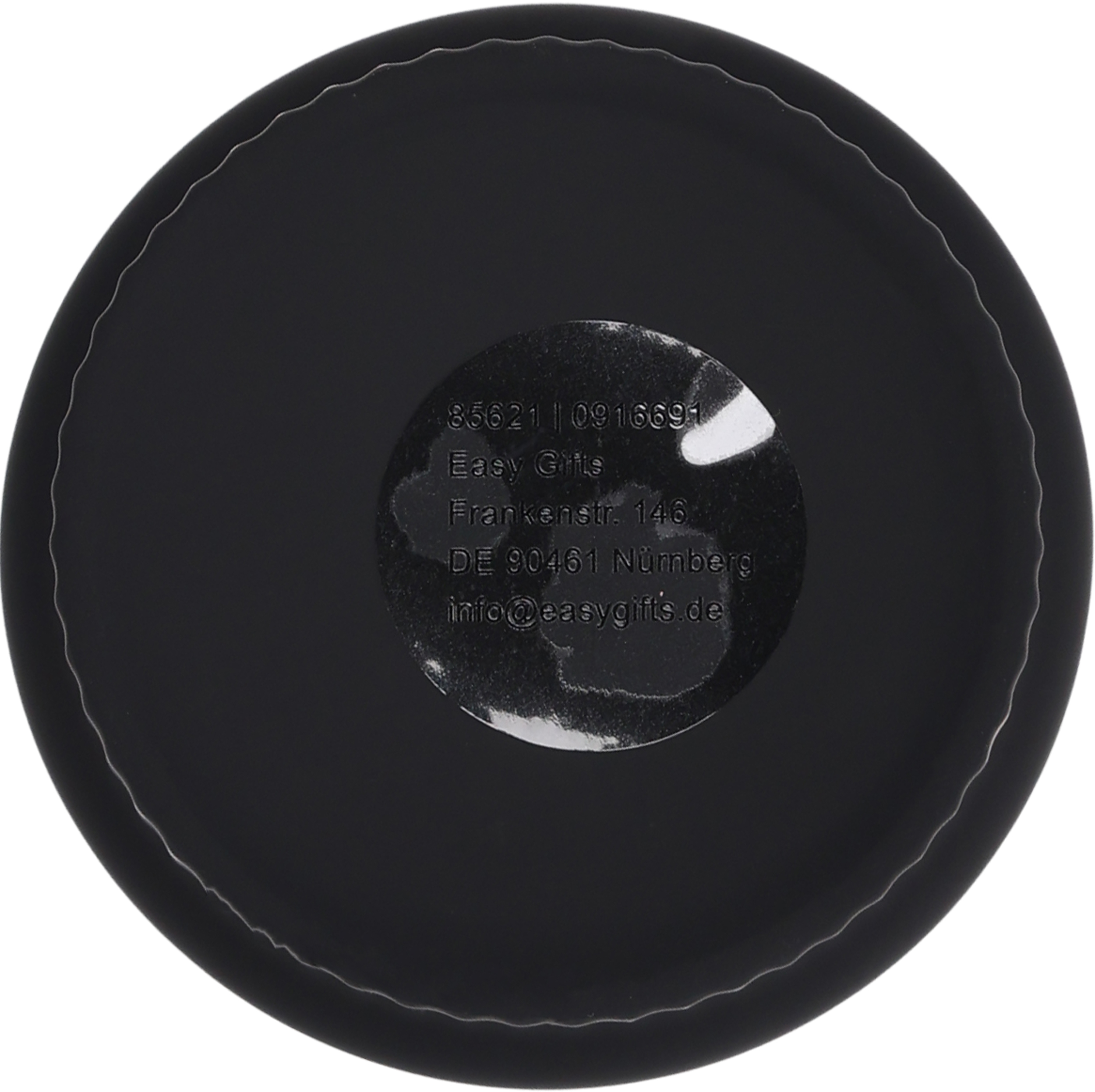 Kubek ceramiczny 300 ml MALTA - z logo z własnym nadrukiem, kolor czarny