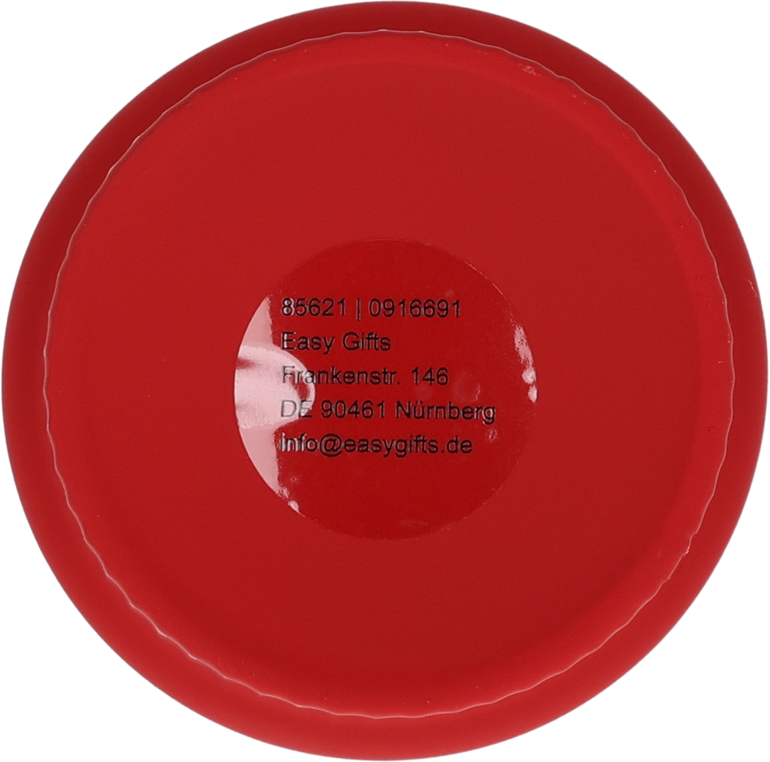 Kubek ceramiczny 300 ml MALTA - z logo z własnym nadrukiem, kolor czerwony