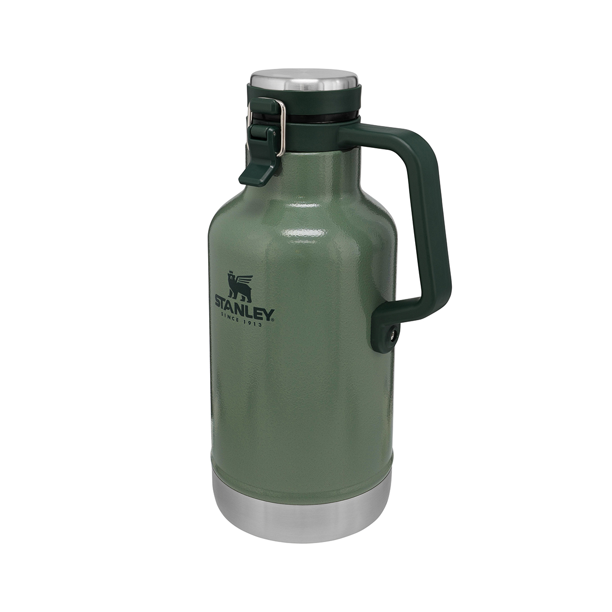 The Easy-Pour Growler 1.9L / 64oz z własnym nadrukiem, kolor Hammertone Green