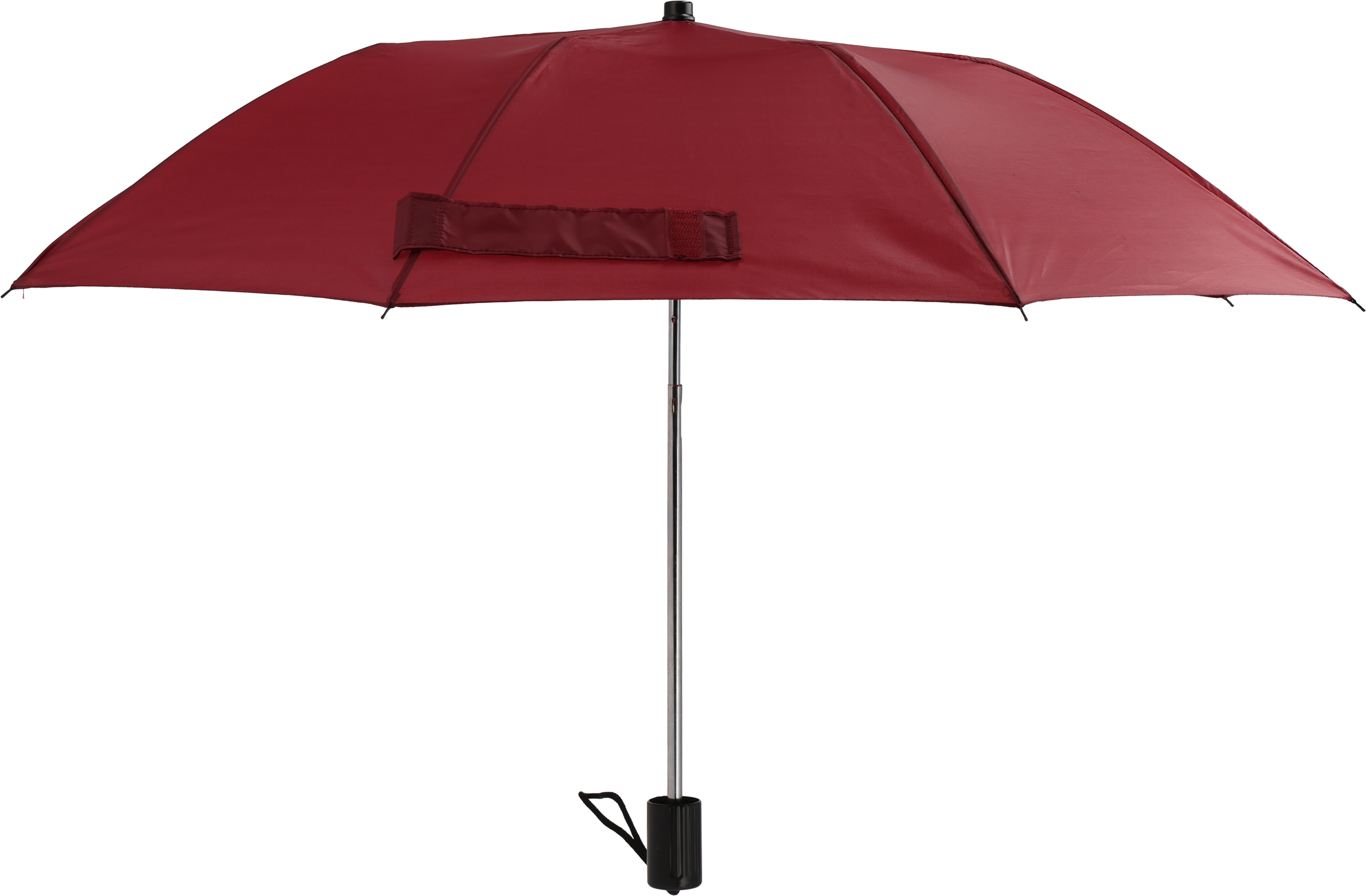 Parasol manualny Ø88 cm LILLE - z logo z własnym nadrukiem, kolor bordowy