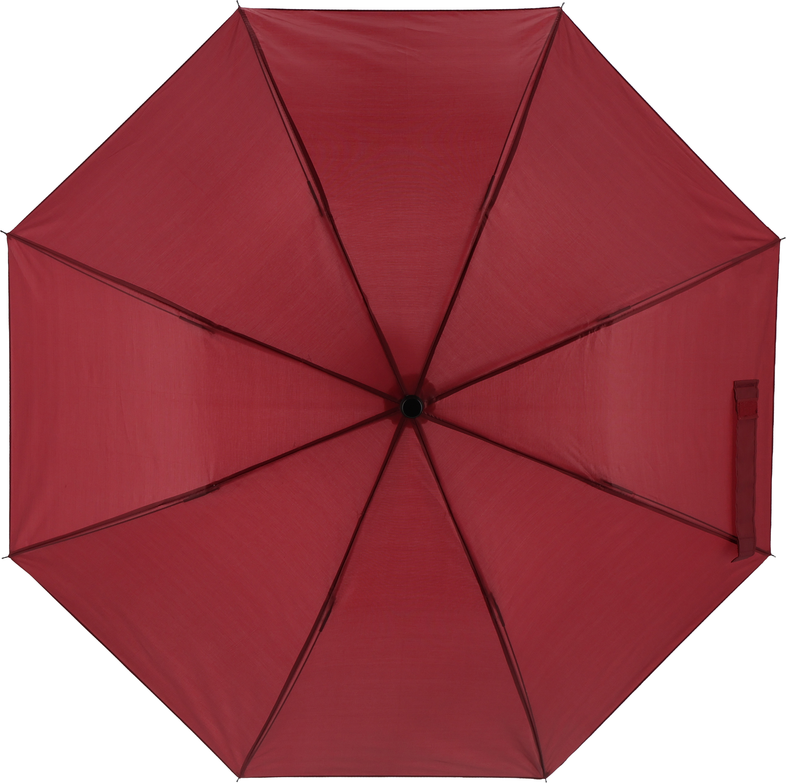 Parasol manualny Ø88 cm LILLE - z logo z własnym nadrukiem, kolor bordowy
