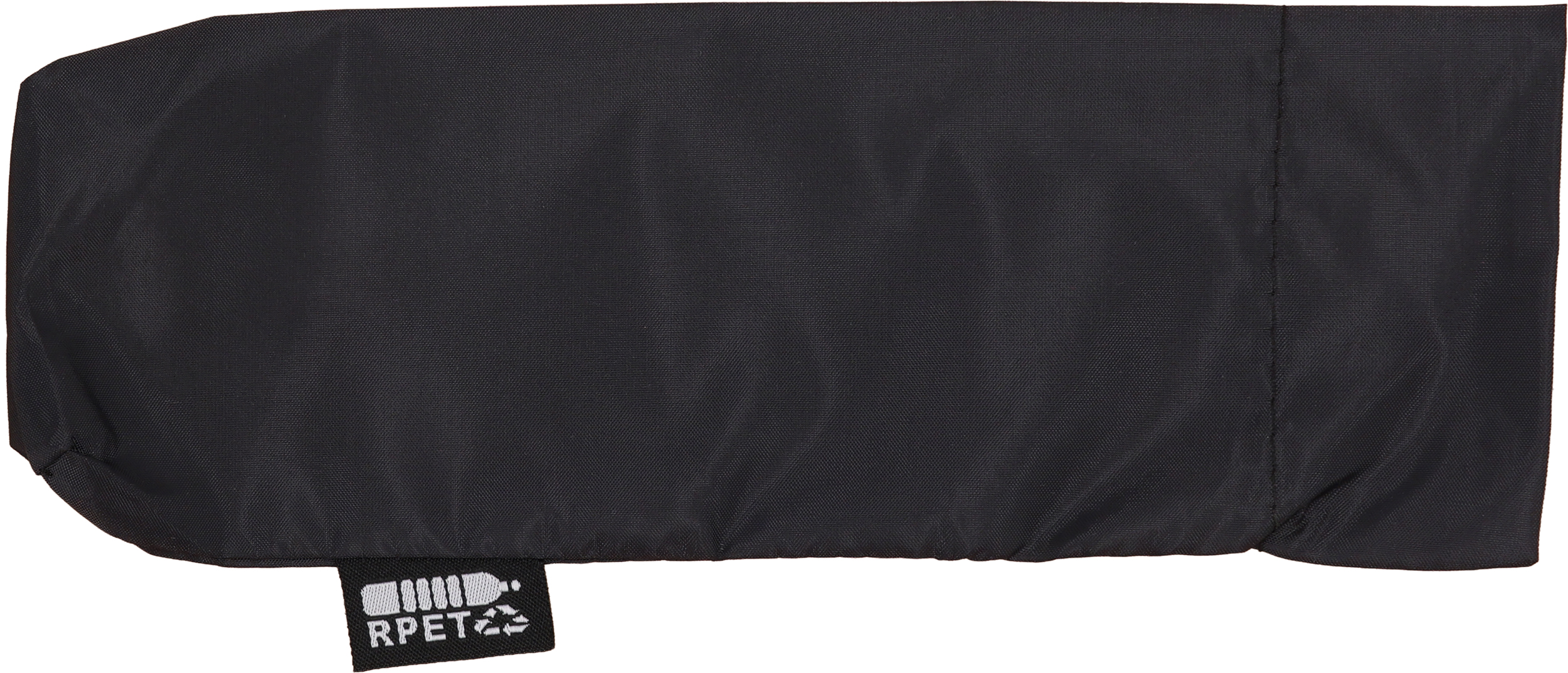 Parasol manualny rPET Ø98 cm NORTHAMPTON - z logo z własnym nadrukiem, kolor czarny