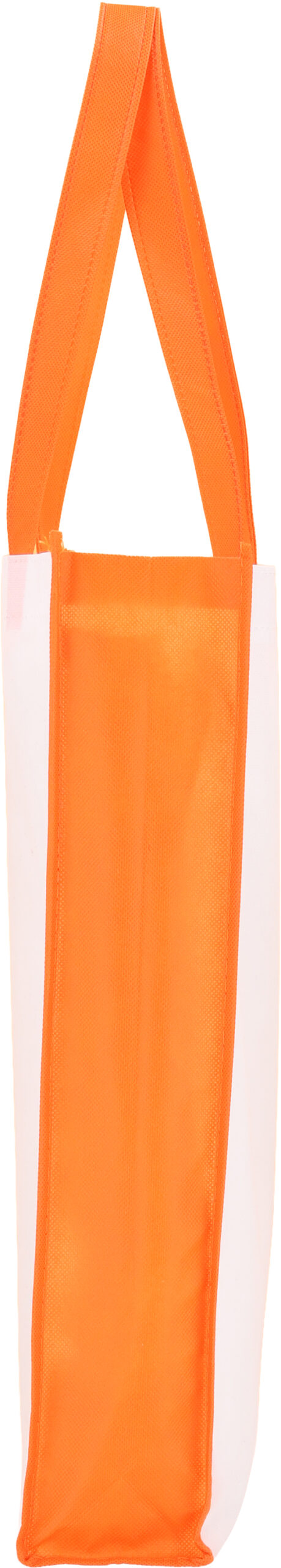 Torba non-woven 75g/m2 WALES - z logo z własnym nadrukiem, kolor pomarańczowy