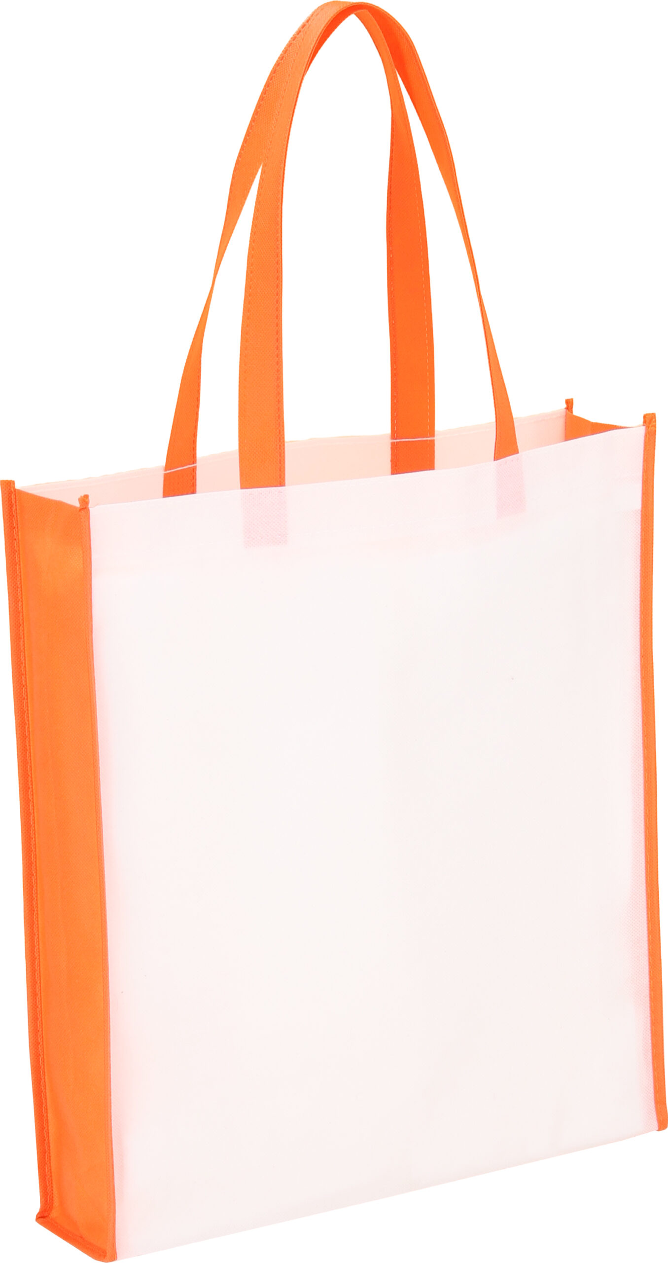 Torba non-woven 75g/m2 WALES - z logo z własnym nadrukiem, kolor pomarańczowy