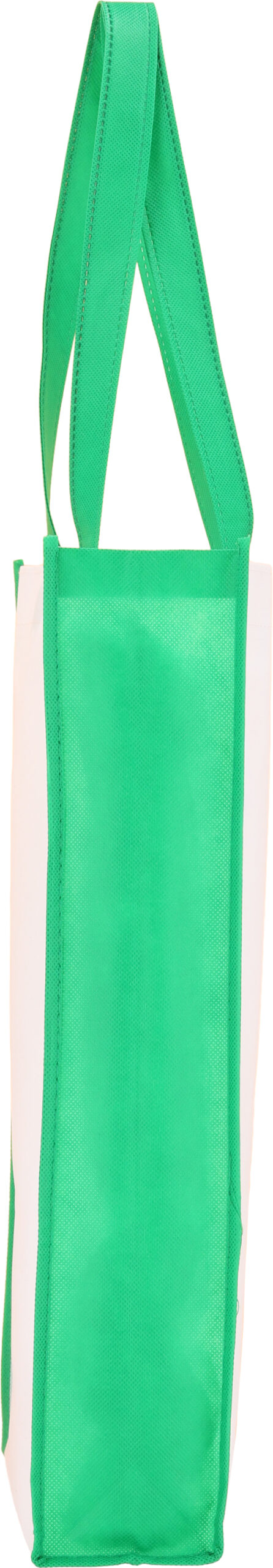 Torba non-woven 75g/m2 WALES - z logo z własnym nadrukiem, kolor zielony