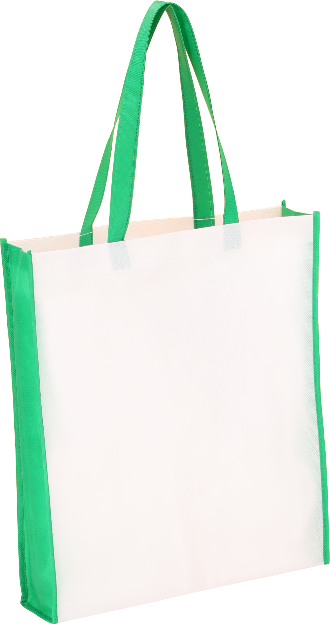 Torba non-woven 75g/m2 WALES - z logo z własnym nadrukiem, kolor zielony