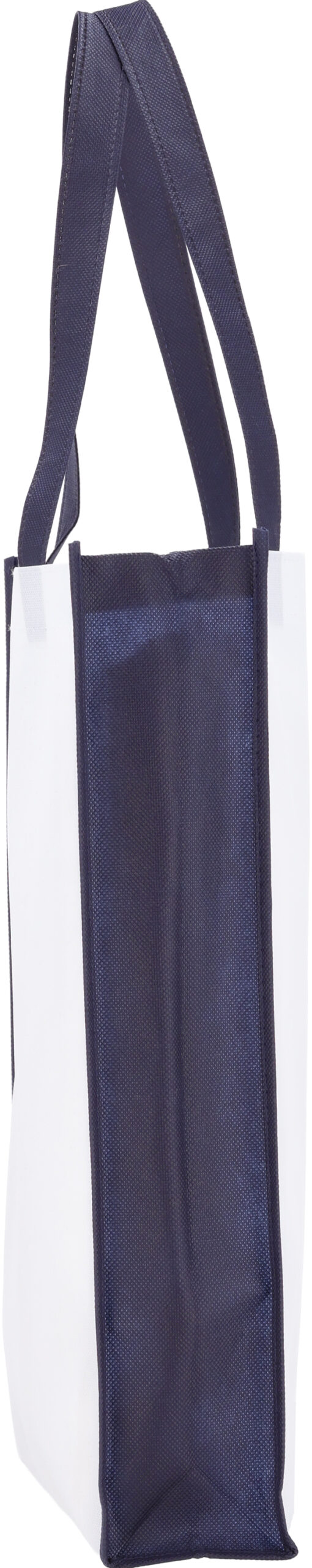 Torba non-woven 75g/m2 WALES - z logo z własnym nadrukiem, kolor granatowy