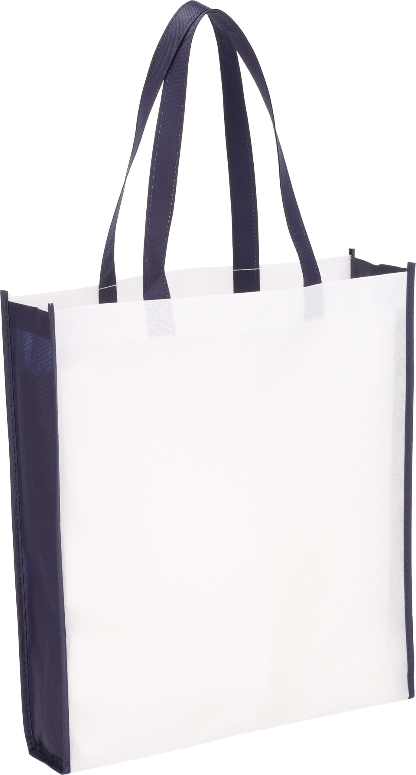 Torba non-woven 75g/m2 WALES - z logo z własnym nadrukiem, kolor granatowy