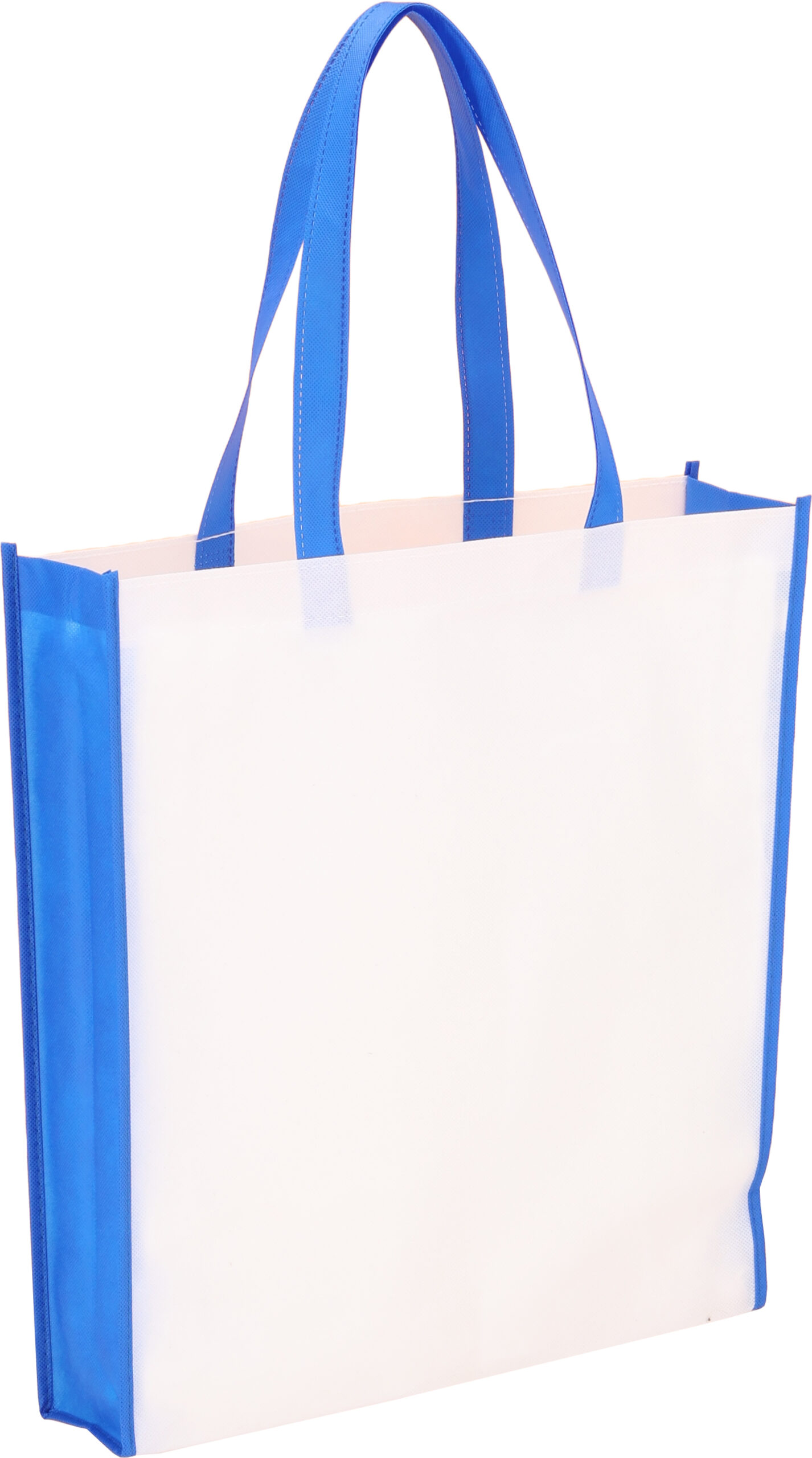 Torba non-woven 75g/m2 WALES - z logo z własnym nadrukiem, kolor niebieski