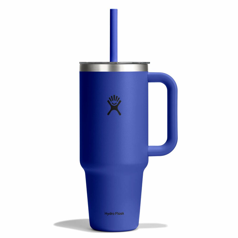 1183 ML TRAVEL TUMBLER CLEAR LID CAPRI BLUE z własnym nadrukiem, kolor Capri Blue